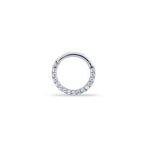 Aro clicker con circonita frontal