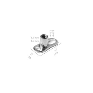 Base microdermal 2 agujeros