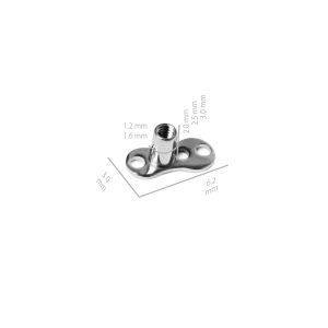 Base microdermal 3 agujeros