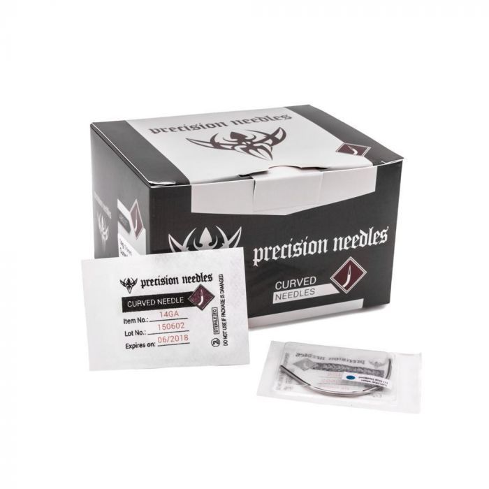 aguja americana curva 14G
