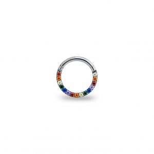 aro arcoiris titanio