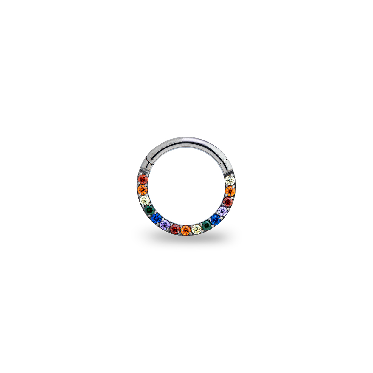 aro arcoiris titanio